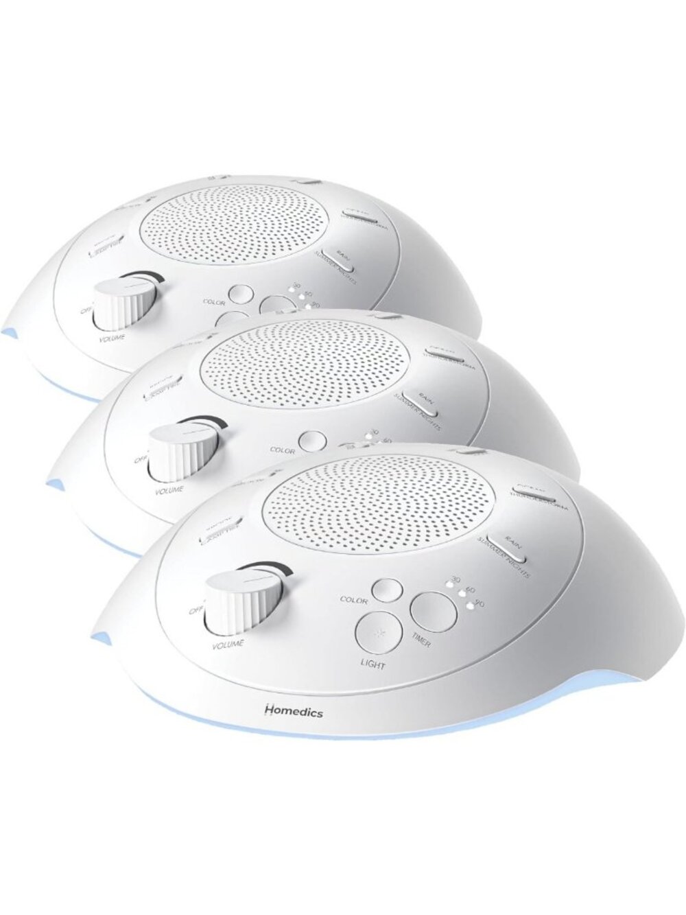 Portable Sound Machine & Night Light - 12 Soothing Sounds, Auto-Off Timer